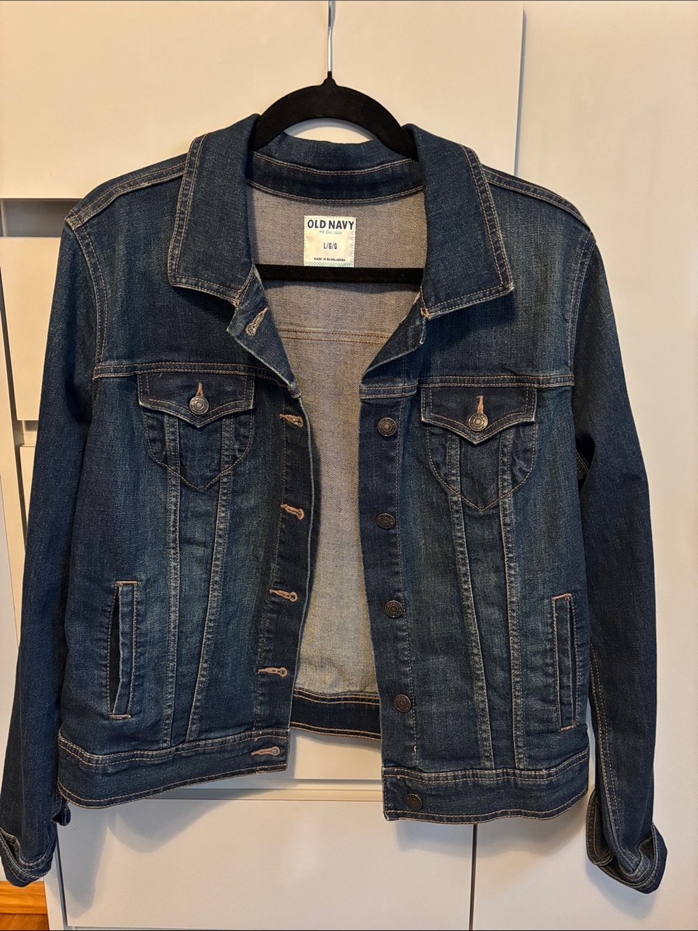 EUC Old Navy Blue Denim Trucker Jacket Size Large
